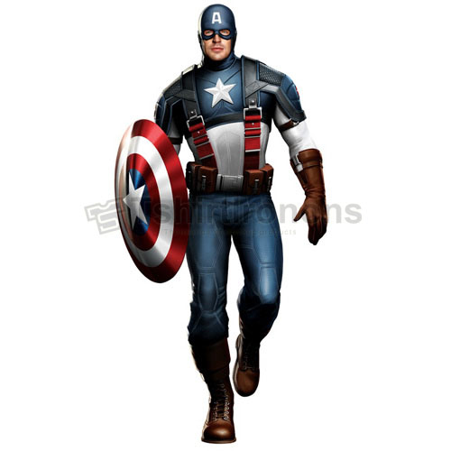 Captain America T-shirts Iron On Transfers N4487 - Click Image to Close